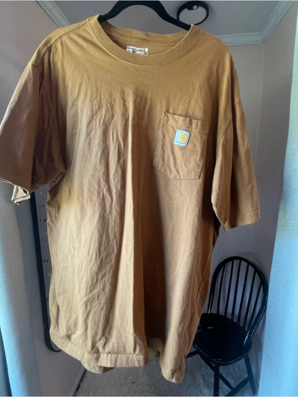Carhartt Men’s Short Sleeve Pocket Tee in Brown Workwear